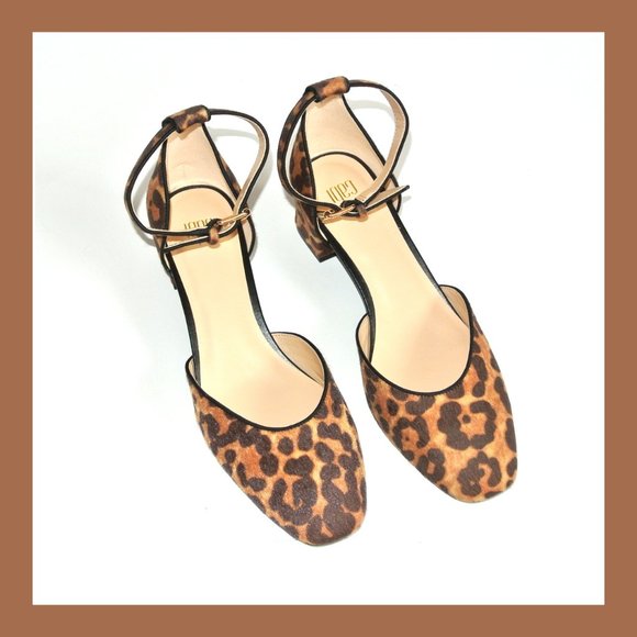 CAbi Shoes - CAbi Kiki Leopard Print Ankle Trap Shoes 8